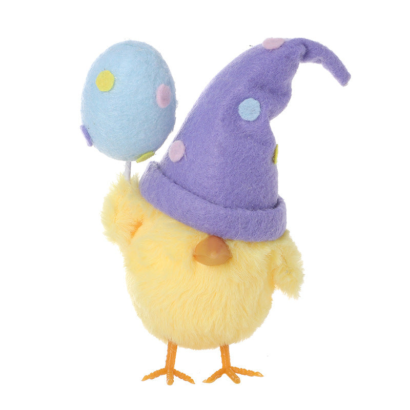 Cute Easter Egg Chick Figurine β Handmade Wool Felt Bunny Decor