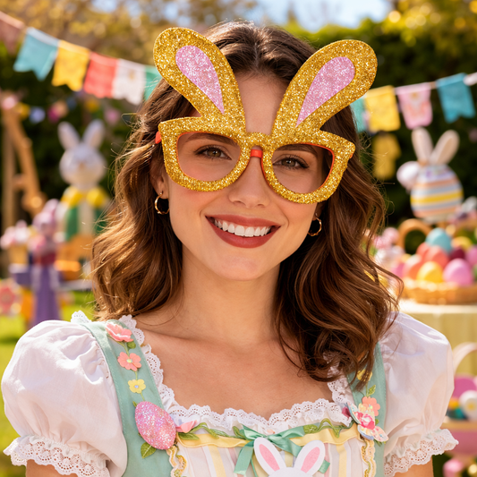 Cute Bunny & Chick Party Glasses
