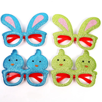 Cute Bunny & Chick Party Glasses