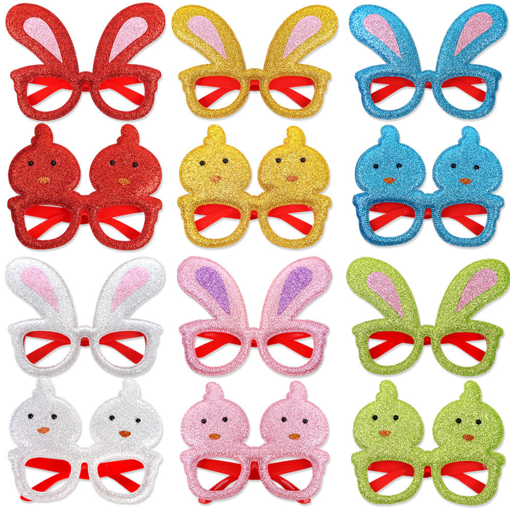 Cute Bunny & Chick Party Glasses