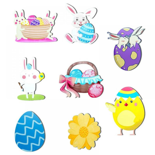 Handmade Easter Bunny & Carrot Garland - Whimsical Spring Home Decor